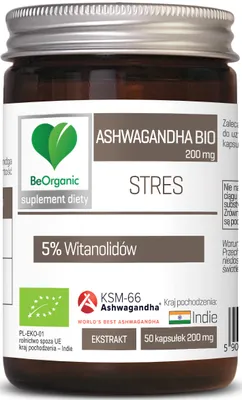 Obrázok produktu pre EXTRAKT ASHWAGANDHA (200 mg) 50 KAPSULÍ - BUĎTE