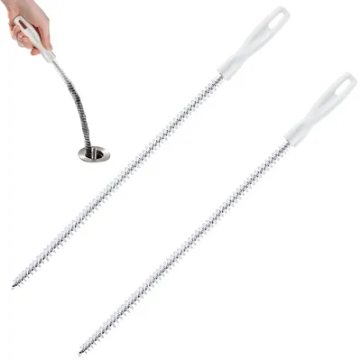 Obrázok produktu pre Flexibilná čistiaca kefa na odtoky, 2 kusy, dĺžka 45 cm, určená na čistenie potrubí