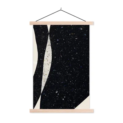Produktbild von MuchoWow® Textilposter Abstrakt - Minimalismus - Design 60x90 cm mit holzfarbenen Rahmen - Textil