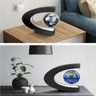 Produktbild von Schwebende Weltkugel - Antischwerkraft Kugel - Geographie Unterrichten - Schreibtisch Dekoration - Valentinstags Geschenk