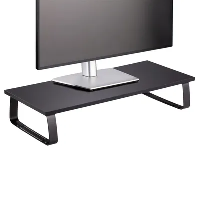 Produktbild von Monitorständer STANFORD Desktop-Organizer - Schwarz, Belastbar bis 20kg, 60x26x12cm, Bildschirmaufsatz