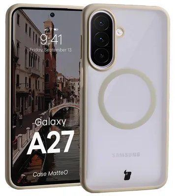 Produktbild von Handyhülle mit Magnetring für Galaxy A27 5G, Bizon Case MatteO, Getönt-Beige