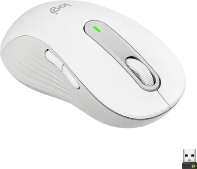 Produktbild von Logitech Signature M650 L, rechts, Optisch, Bluetooth, 4000 DPI, Weiß