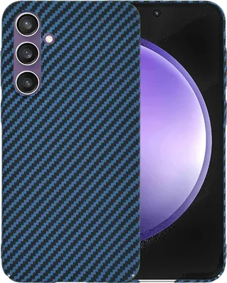 Produktbild von Techsuit Carbonite FiberShell Back Cover Hülle für Samsung Galaxy S23 FE - Blau