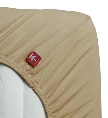 Produktbild von Beddinghouse Jersey Splittopperspannbettlaken bis 10cm Matratzenhöhe  Farbe Camel Größe 180x200/220