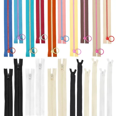 22 Nylon-Reißverschlüsse 25 cm bunt für Nähprojekte