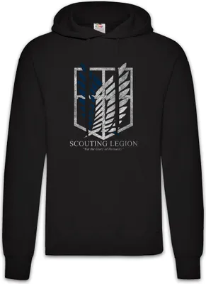 Produktbild von Urban Backwoods Scouting Legion, Herren Hoodie, Farbe: Schwarz, Größe: 5XL