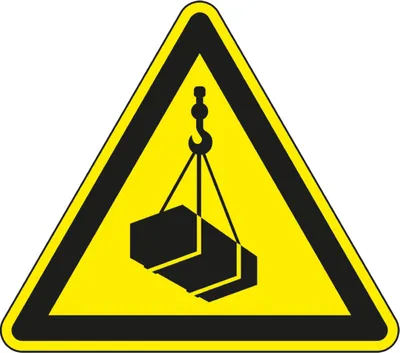 Produktbild von Dreifke® Warnschild Warnung vor schwebender Last, ASR/ISO, Folie, selbstklebe...