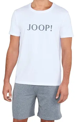 Produktbild von JOOP! Comfort Schlafanzug Set aus kurzer Hose und T-Shirt, Hose mit Gummibund und Bindeband, Elastisches Material für hohen Komfort