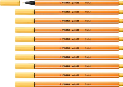 Produktbild von STABILO Fineliner -  point 88 - 10er Pack - hellgelb