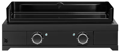 Produktbild von WMF Elektrogrill Plancha Edition One 60E, 3200 W, Grillfläche 60 x 40 cm, Gerätemaße 65.5 x 23.8 x 57.3 cm, Stahl / Gusseisen pulverbeschichtet, schwarz