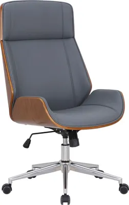 Produktbild von Bürostuhl Varel Kunstleder walnuss/grau