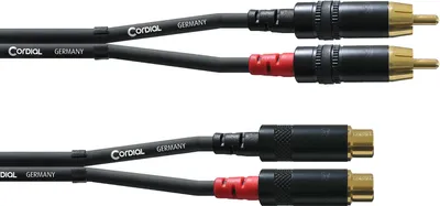 Image de Cordial CFU 3 CE, RCA, mâle, RCA, mâle, 3 m, noir