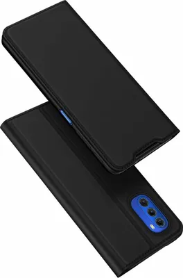 Zdjęcie produktu dla Etui książkowe "Dux Ducis" kompatybilne z telefonem Motorola Moto G51 5G etui portfelowe pokrowiec ochronny z funkcją podstawki, miejsce na kartę czarny