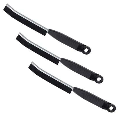 Reinigungsbürsten-Set 3er-Pack, harte Borsten, schwarz