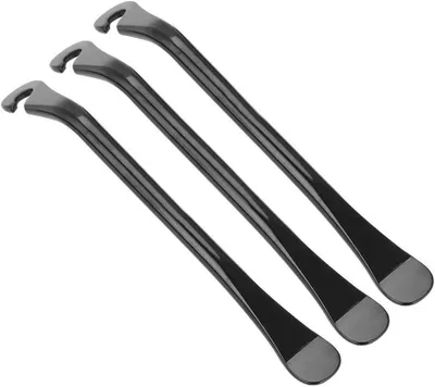 Imagen del producto de Juego de palancas para neumáticos de bicicleta, de 3 piezas, fabricadas en acero al carbono, con agarre antideslizante, para el cambio de neumáticos de bicicleta