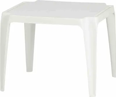 Produktbild von Progarden Kinder-Stapeltisch 50 x 50 cm, Höhe 44 cm, quadratisch, weiß