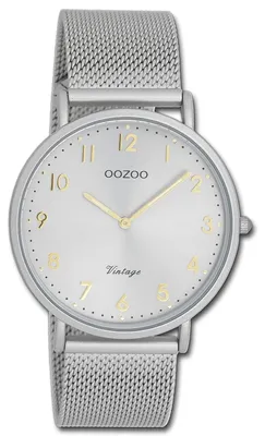 Obrázok produktu pre Hodinky Oozoo, pánske/dámske, kolekcia Vintage, sivé, kovový remienok, quartz, analógové, model D3UOC20379