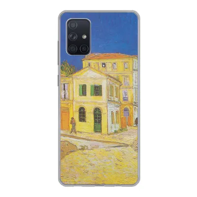 Produktbild von MuchoWow® Handyhülle Schutzhülle Hülle für Samsung Galaxy A51 5G Das gelbe Haus - Vincent van Gogh Silikon Softcase Handy Hülle - Abbildung
