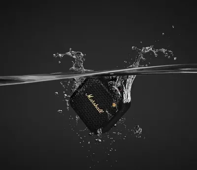 Image de Marshall Emberton II Black & Brass Haut-parleur Bluetooth, Couleur:Noir