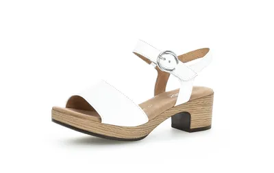 Produktbild von Gabor KRETA Damen Sandalette - Riemchen Sandalen weiß Elegant NEU