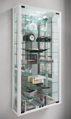 Produktbild von VCM Wandvitrine Hängevitrine Glasvitrine Vitrine Glas Vitrosa Maxi Spiegel Alt