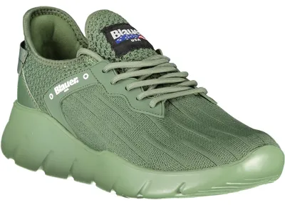Produktbild von Grüner Herrensportschuh mit Schnürsenkeln und kontrastierenden Details