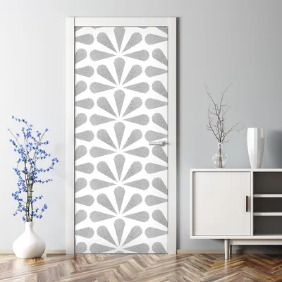 Produktbild von Dekorative Türposter selbstklebend Wandaufkleber Türaufkleber Klassisches schwarz 85 x 200 cm