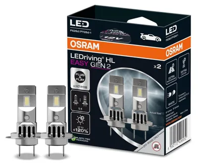 Produktbild von OSRAM LEDriving HL EASY Gen2 LED-Scheinwerferlampen – H7 / H18 – 12V 16W – 2er-Pack