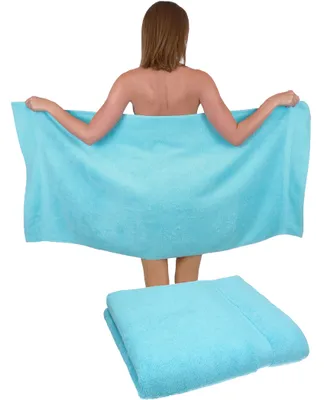 Produktbild von Betz 2 Stück Duschtücher 70 x 140 cm PREMIUM 100% Baumwolle Liegetuch Strandtuch   Farbe: türkis