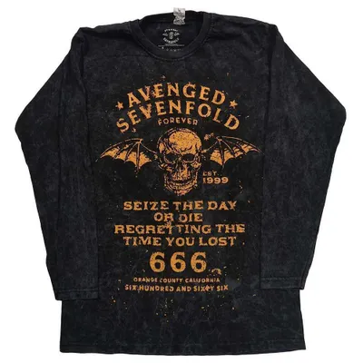 Obrázek produktu pro Avenged Sevenfold Sieze The Day (Wash Collection) Black L Tričko