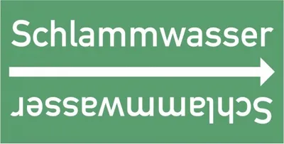 Produktbild von Dreifke® Rohrleitungsband Schlammwasser, DIN 2403, ab Ø 15mm, grün/weiß, 33m/...