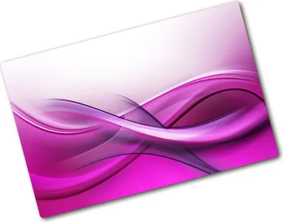 Produktbild von Tulup Glas Herdabdeckplatte - 80x52 cm - Glaskeramikkochfeld-Abdeckung Spritzschutz Glasabdeckplatte - Einteilig - Kunst: Modern & Klassisch - Wellen - Rosa
