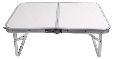 Produktbild von Klappbarer Campingtisch Picknicktisch Koffertisch, 60 cm Faltbarer Tragbarer Aluminiumlegierung für Camping und Picknick
