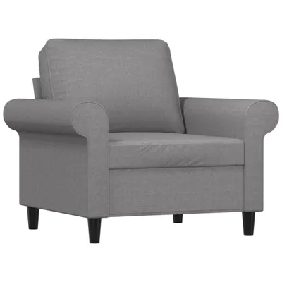 Immagine prodotto di Poltrona Grigio Chiaro 60 cm in Tessuto