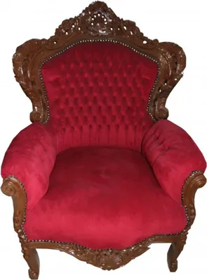 Produktbild von Casa Padrino Barock Sessel King Bordeaux / Braun 85 x 85 x H. 120 cm - Limited Edition