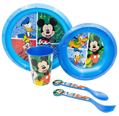 Immagine prodotto di Set di stoviglie per bambini Disney Mickey Mouse 5 pezzi per bambini