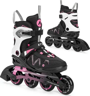 Produktbild von Damen-Inlineskates ATTABO Bliss Rosa Größe 39 - Komfort, Stabilität und Sicherheit, mit Aluminiumrahmen, ABEC-7 Lager und 80 mm PolyurethanRollen