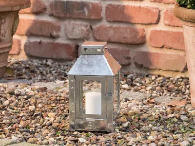 Produktbild von A2 Living Allwetter Laterne Micro verzinkt 25 cm Metall Outdoor wetterfest rostf