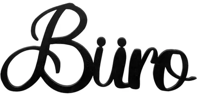 Produktbild von Türschild Büro aus Holz - Holzschriftzug Bürotür