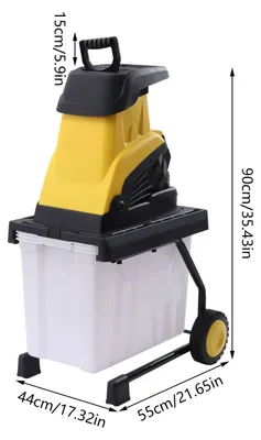 Immagine prodotto di Trituratore di legno elettrico, trituratore di rami, trituratore da giardino, 2500 Watt