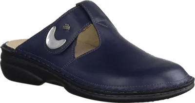 Produktbild von Finn Comfort Belem Damenpantolette, Atlantic (Blau), Leder, bequem - Marken Finn Comfort, Blau, leder (nube)