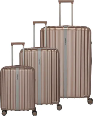 Produktbild von travelite Paros 4W Trolley L / M / S Cappuccino hellbraun 76cm