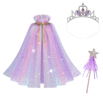 Produktbild von Prinzessencape - Lila mit Pailletten - X00132