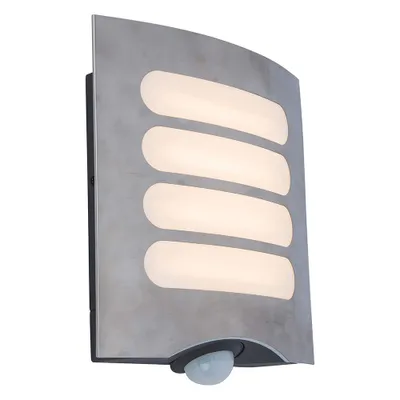 Produktbild von LED Außenwandleuchte Farell aus Edelstahl, mit Bewegunsmelder und Timer