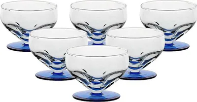 Produktbild von Eiscremeglas Liguria 6er-Set blau ''Bambini''