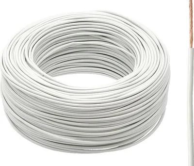 Produktbild von LG LGY/H05V flexibles Kupferleiterkabel 1x1mm 2m Weiß 300/500V