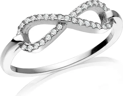 Produktbild von Karisma Damen Sterling Silber 925 rhodiniert Ring Infinity Unendlichkeit Zrikonia - 56 (17.8)