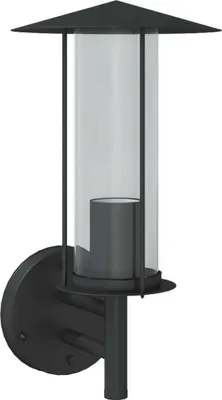 Produktbild von vidaXL Außenwandleuchte Schwarz Edelstahl