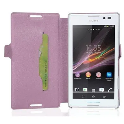 Obrázek produktu pro Cadorabo ochranné pouzdro pro Sony Xperia C kryt v růžové barvě pouzdro na mobilní telefon kryt slot na kartu pouzdro kryt pouzdro